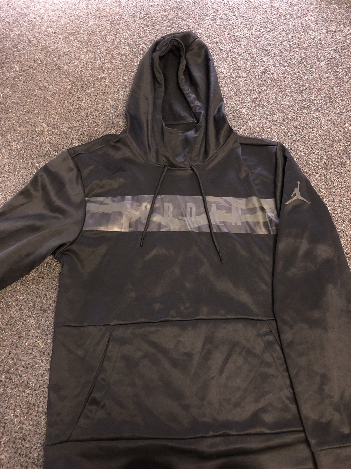 MEN'S JORDAN HOODIE PULL-OVER BLACK  SIZE S0