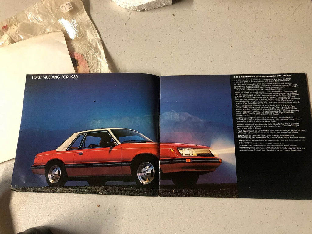 1980 FORD MUSTANG GALLERY DEALERSHIP PHOTO BOOK1