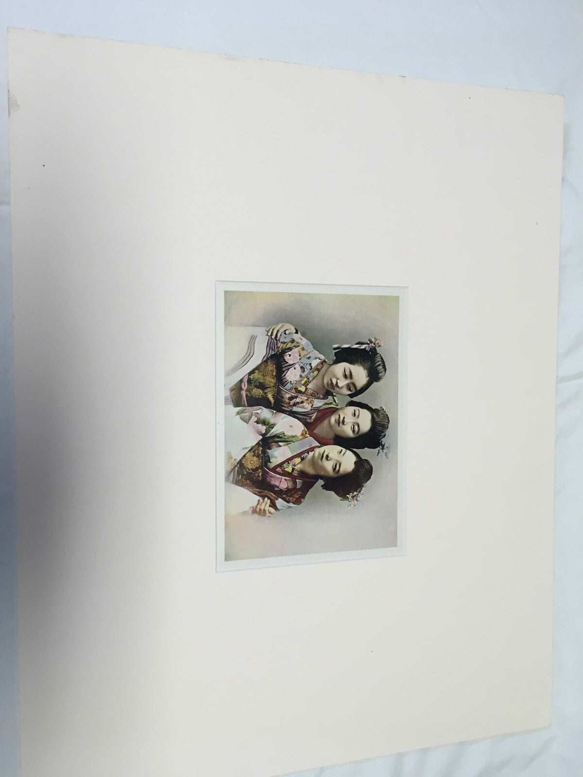 Vintage Asian Art Print , 3 Women In Kimonos1
