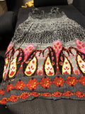 Vasna Women XL Tank Dress Flower  Print Black White And Pink Summer Perfect0