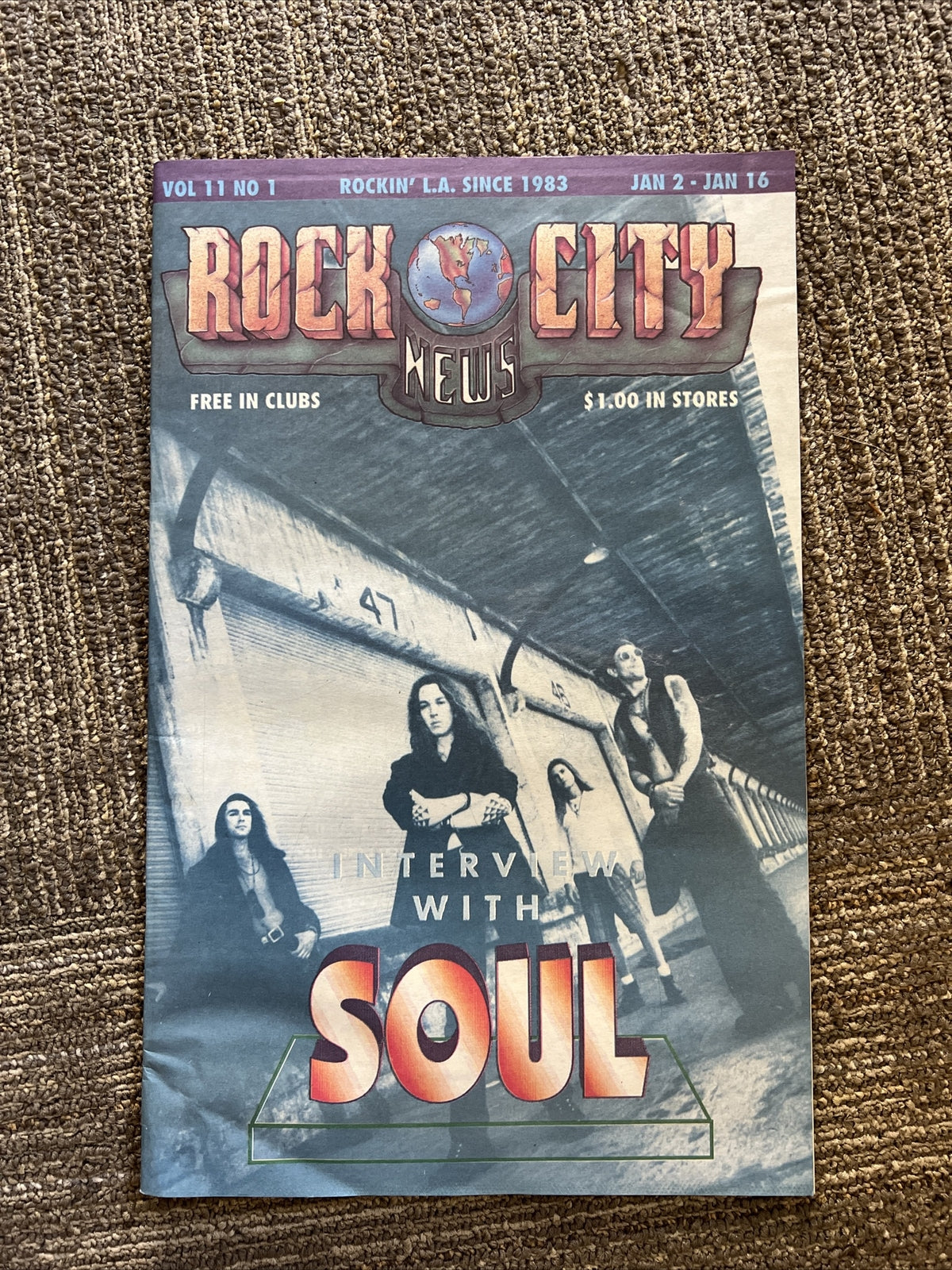 Rock City News Interview with Soul Magazine Vol 11 No 1, 1993 Vintage Music0