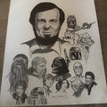 1980 Star Wars ORIGINAL ART SKETCH 1/1 Paul Madden For Gary Kurtz Producer0