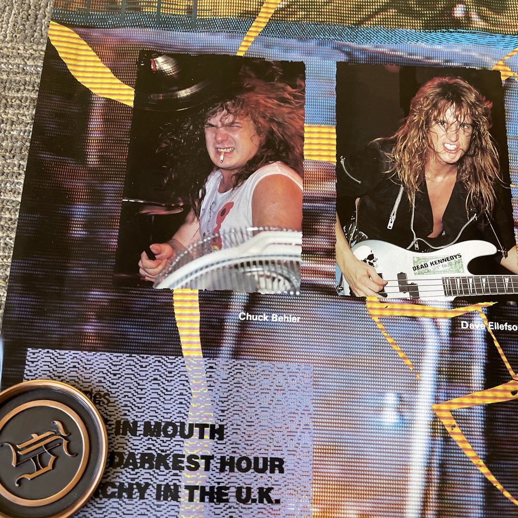 #70 Original 1987 MEGADETH Record Store Promo Poster So Far So Good So What6