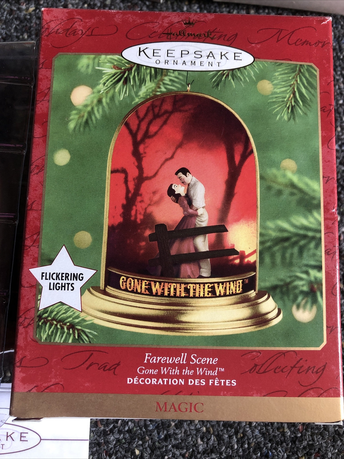 Hallmark Keepsake Ornament Gone With the Wind Farewell Scene Flickering Lights2