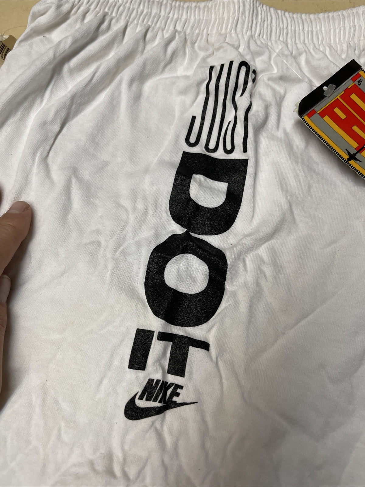 New w tags vintage 90s nike just do it Bo Jackson shorts Adult Size M white3