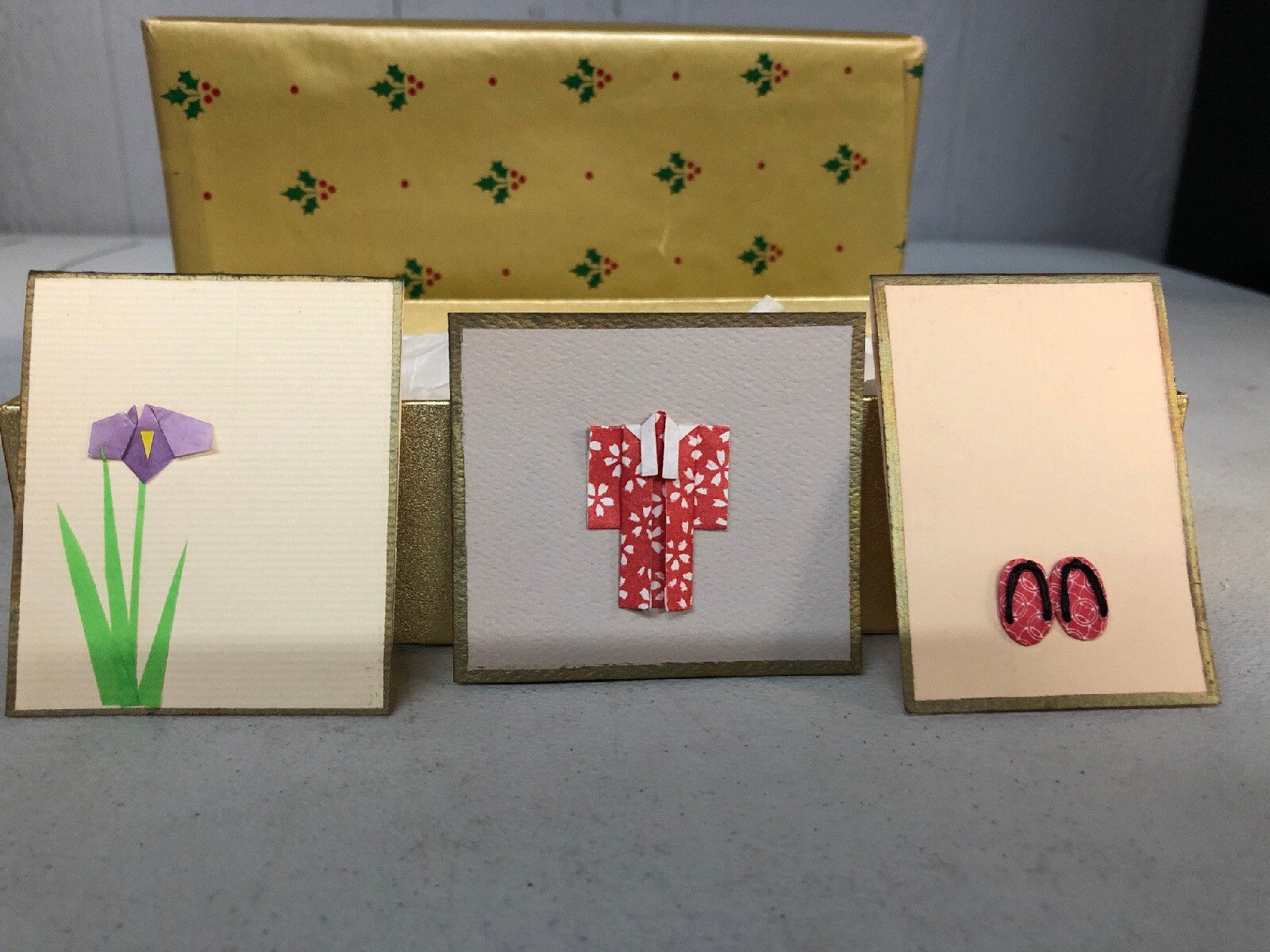 Japanese style 3D Greeting card Kyoto Sakura Kiyomizu 6 Card Set Mini Japan Card0