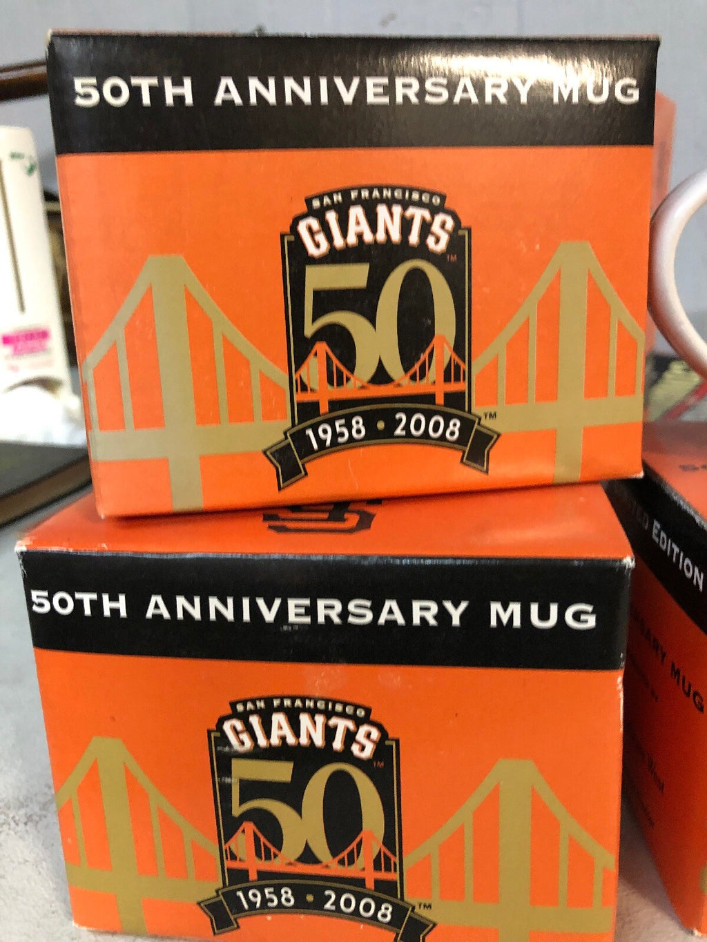 2008 San Francisco Giants SGA 50th Anniversary Commemorative Mug NIB2