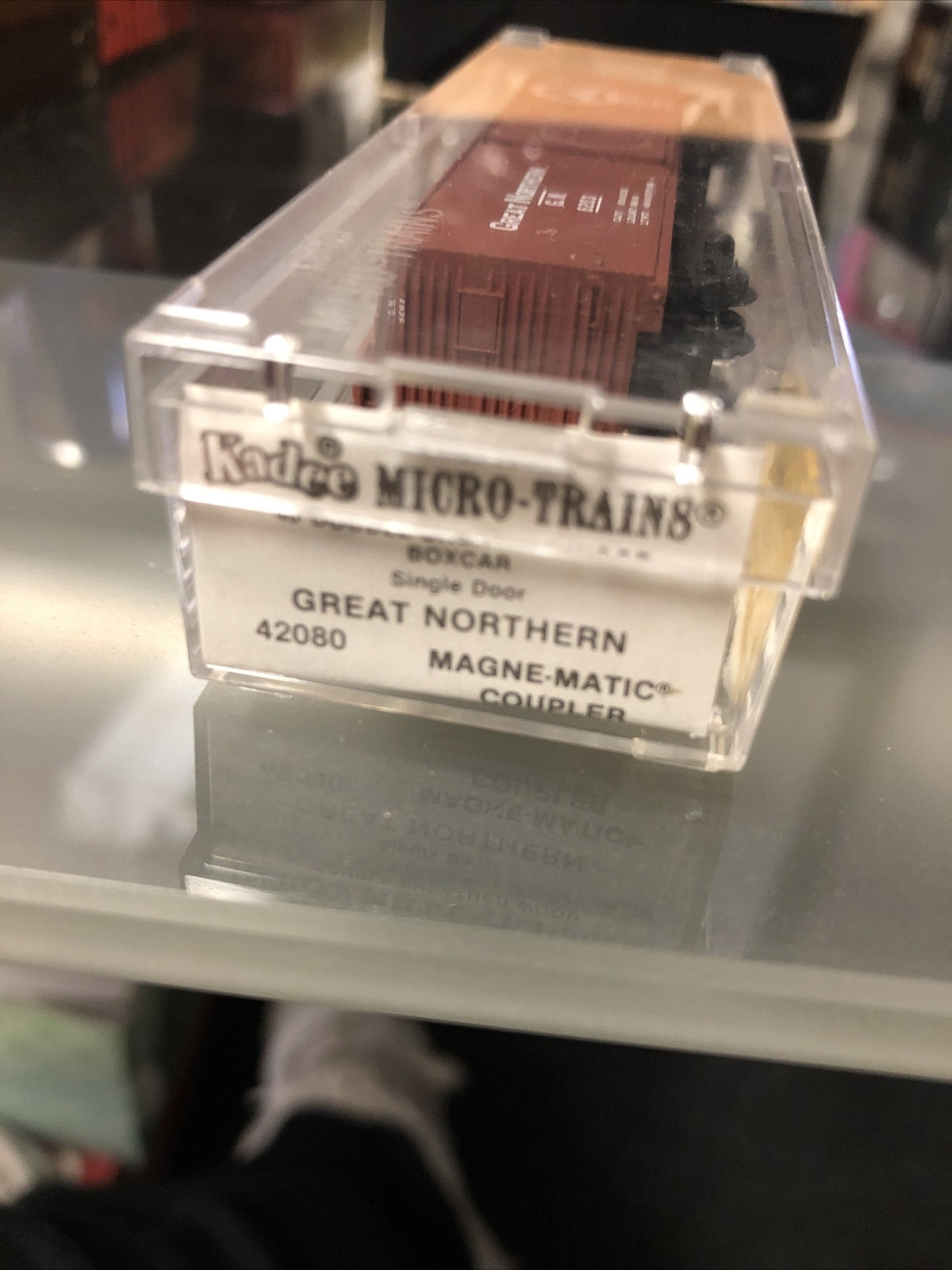 Micro-Trains 42080 N GN 40' Dbl. Sheathed Single Door Wood Boxcar NIB1