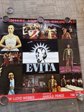 #180 1979 EVITA TIM RICE ANDREW LLOYD WEBER  Record Store Promo Poster  36”0