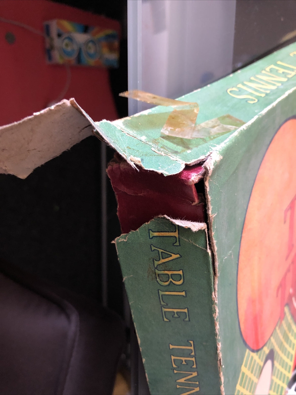 Vintage J. Pressman Table Tennis Box Is Damaged1