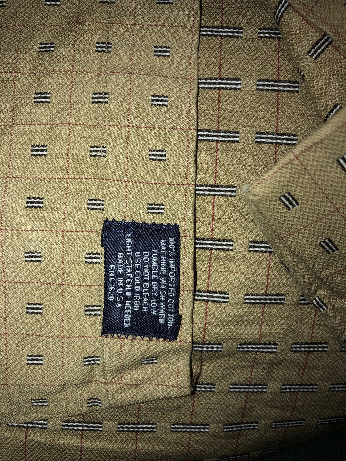 Burberry London Men's Button Down Beige Size Large3