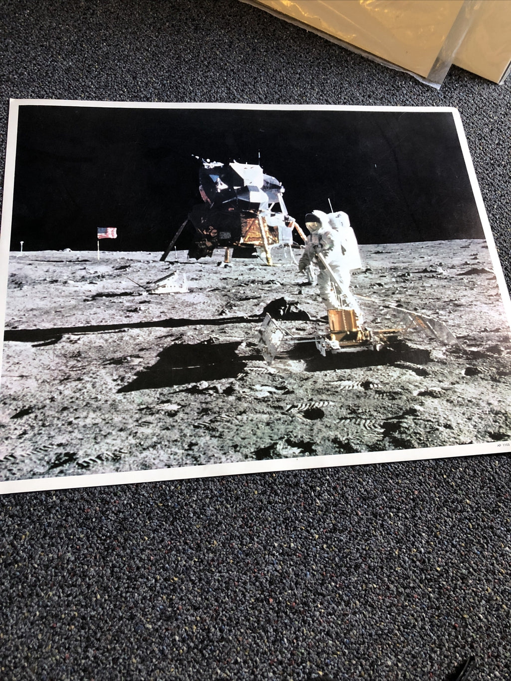 NASA Tranquility Base AP 1103 21”X17”0