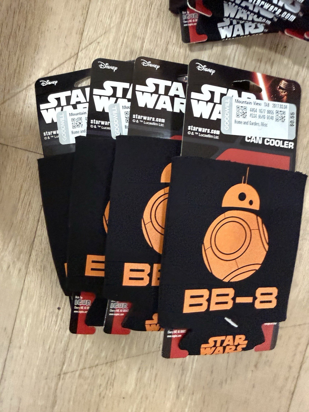 Lot of 21 Star Wars 5 Can Koozies  BB8, Storm Trooper, Darth Vader, Force, Rebel2