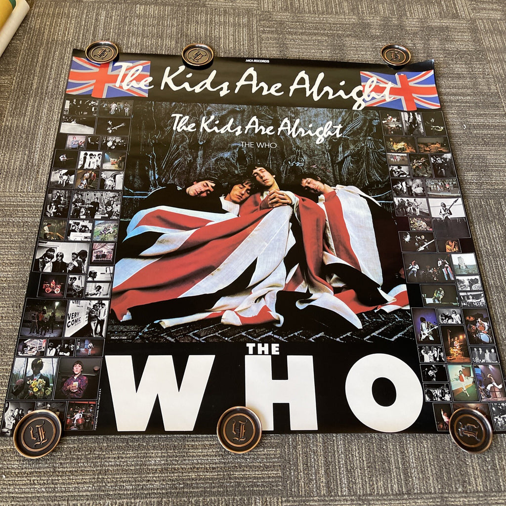 #199 1979 The WHO - The Kids Are Alright Record PROMO POSTER Rolled 36”0