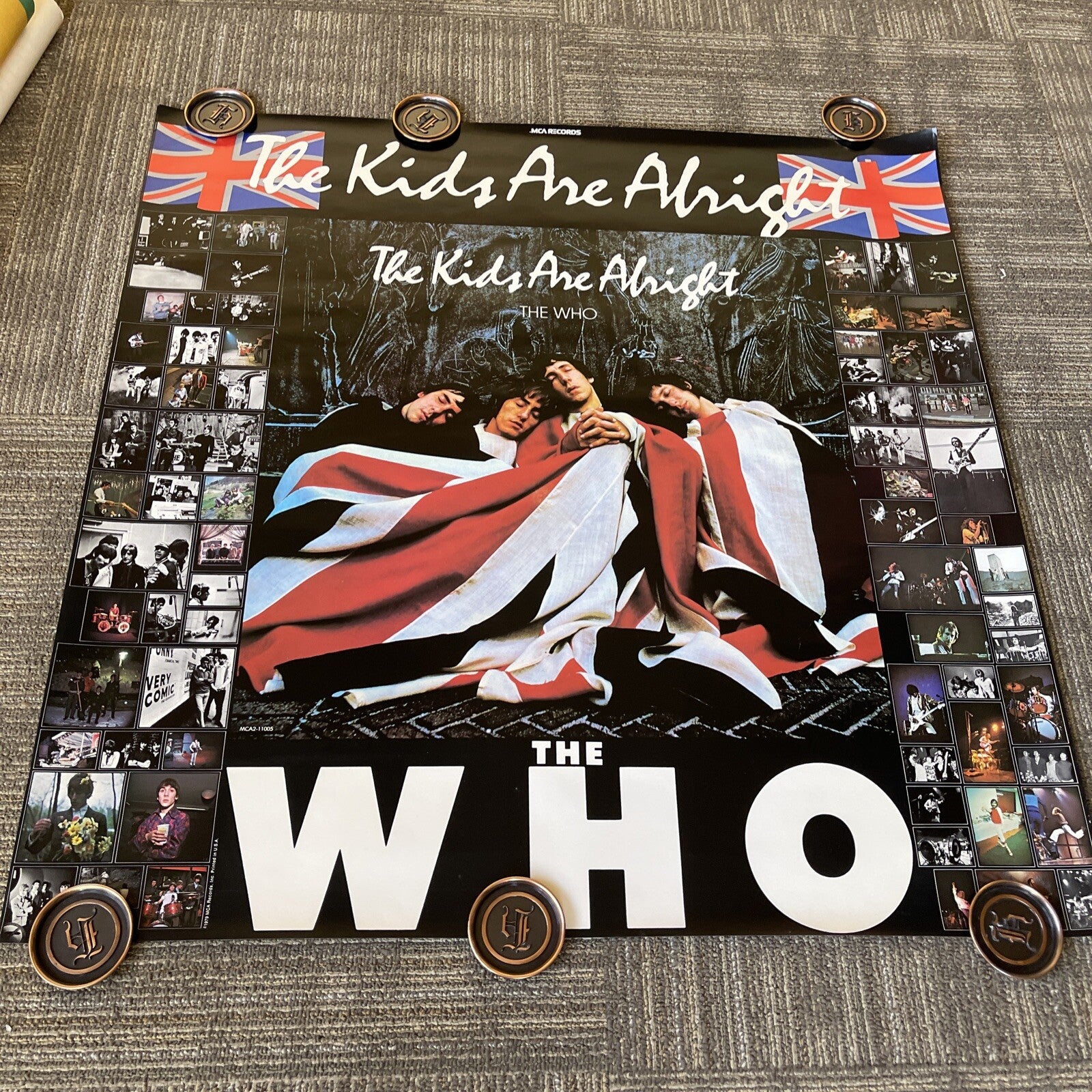 #199 1979 The WHO - The Kids Are Alright Record PROMO POSTER Rolled 36”0