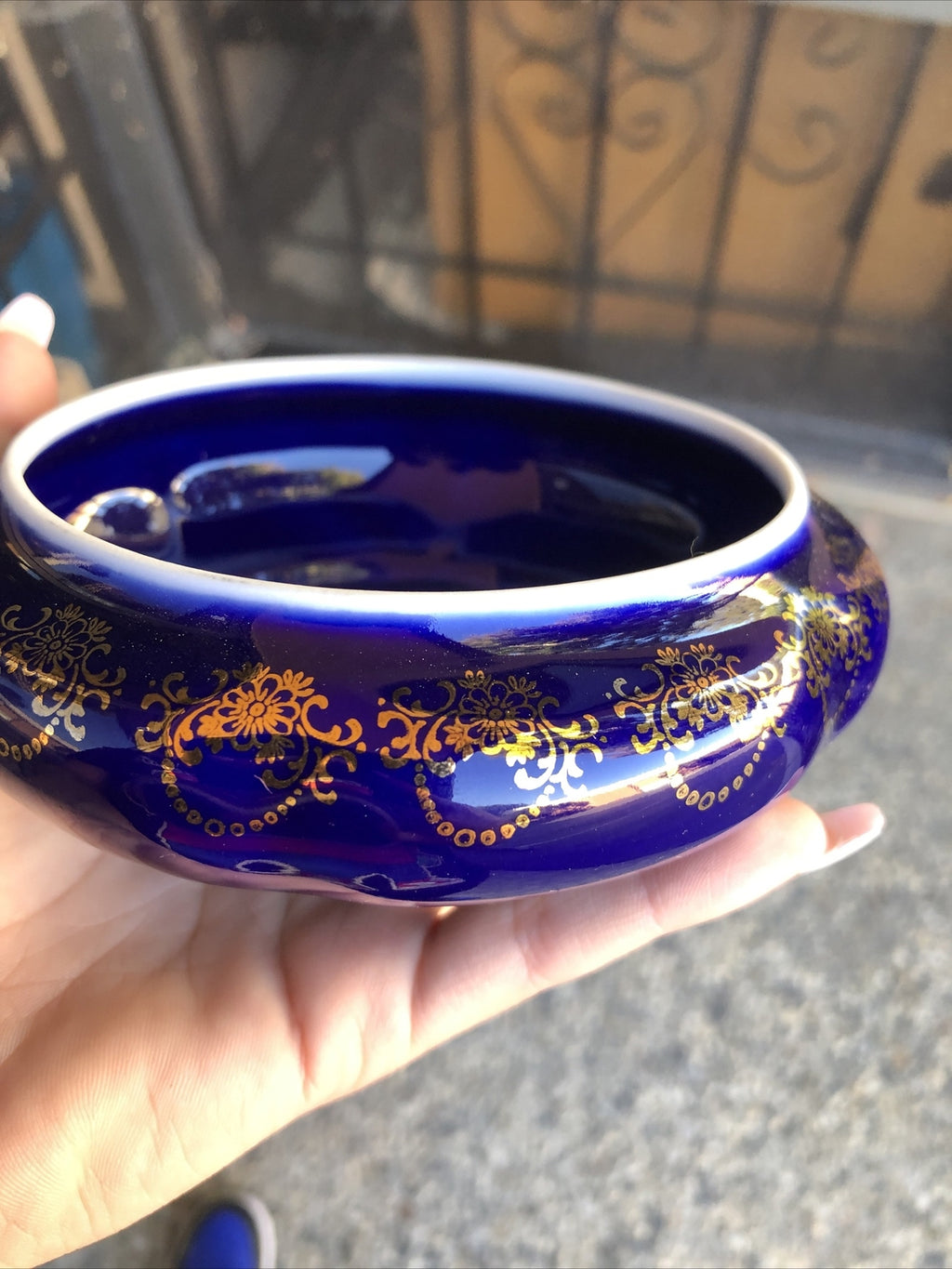 Vintage Limoges France Trinket Box Tray With Lid Hand Painted2