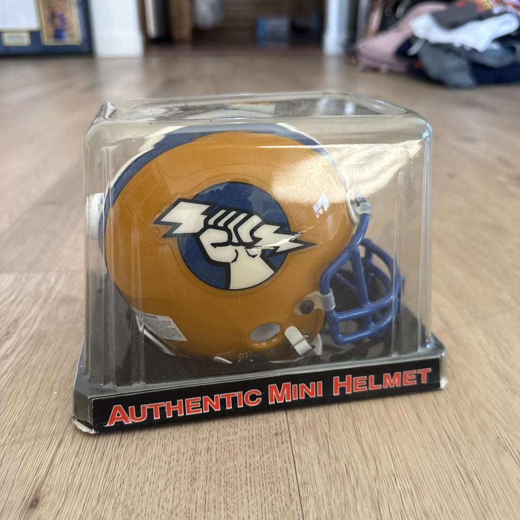 1983-85 USFL UNSIGNED MINI HELMET OAKLAND INVADERS2