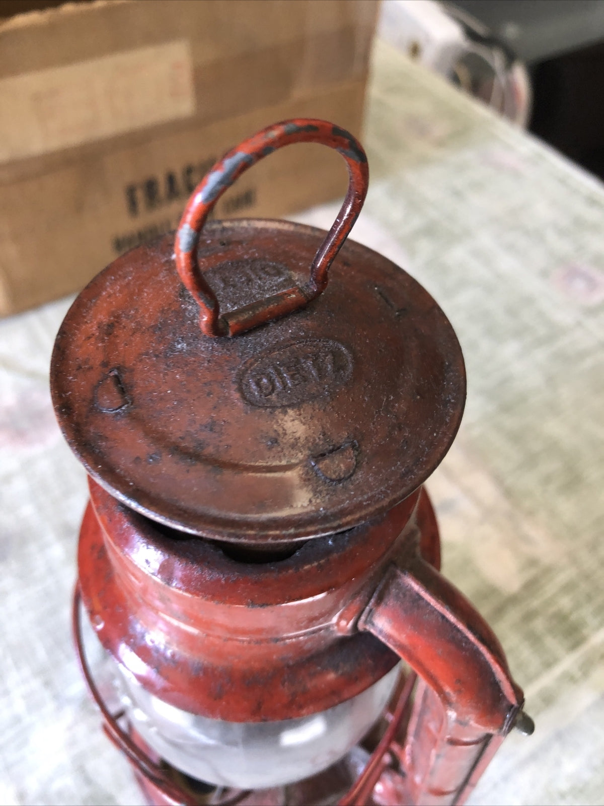 Vintage Dietz Comet Kerosene Lantern Made in USA Missing Cap5