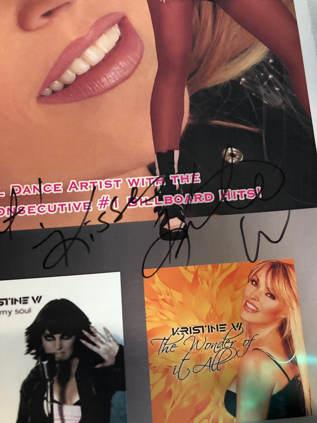 Kristine W KorbyBanner International Dance Artist World Record #1 Signed Poster2