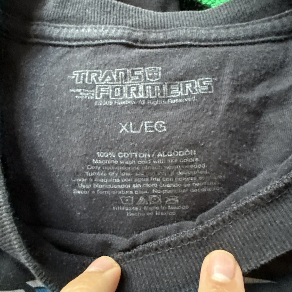 2009 Transformers Optimus vs Megatron Japanese letters shirt XL4