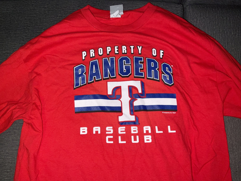 Texas Rangers MLB Classic Red Rangers Baseball Club XL Long Sleeve Shirt1