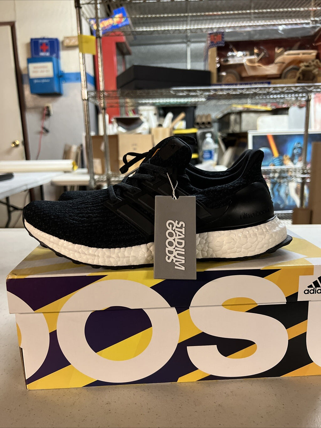 Adidas Ultraboost 1.0 J Low GS Running Shoes Black HQ4218 Men’s Size 6.5 NEW1