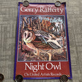 #170 1979 Gerry Rafferty Night Owl Record Store Promo Poster 24” X 36”0