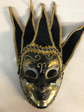 Black mardi gras mask and Gold mardi gras mask, Tie Up Lace In The Back0