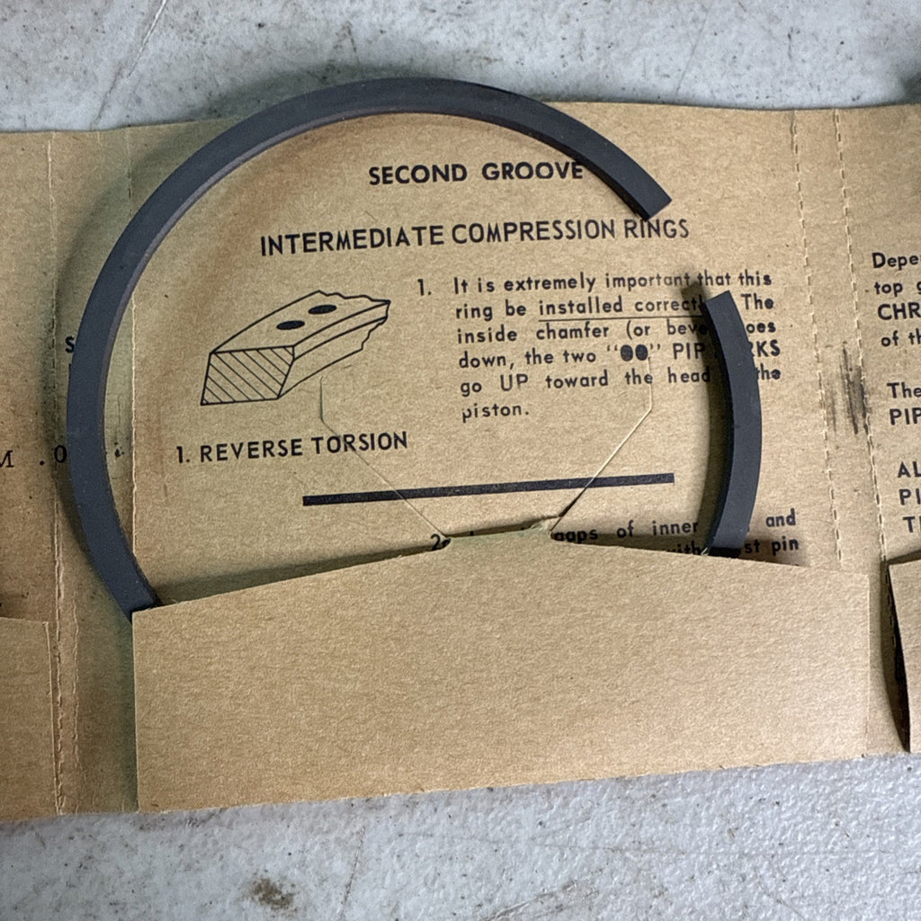 NOS TRW RAMCO Piston Ring Set Chevrolet? 6 cyl Vintage SCTA Racing3