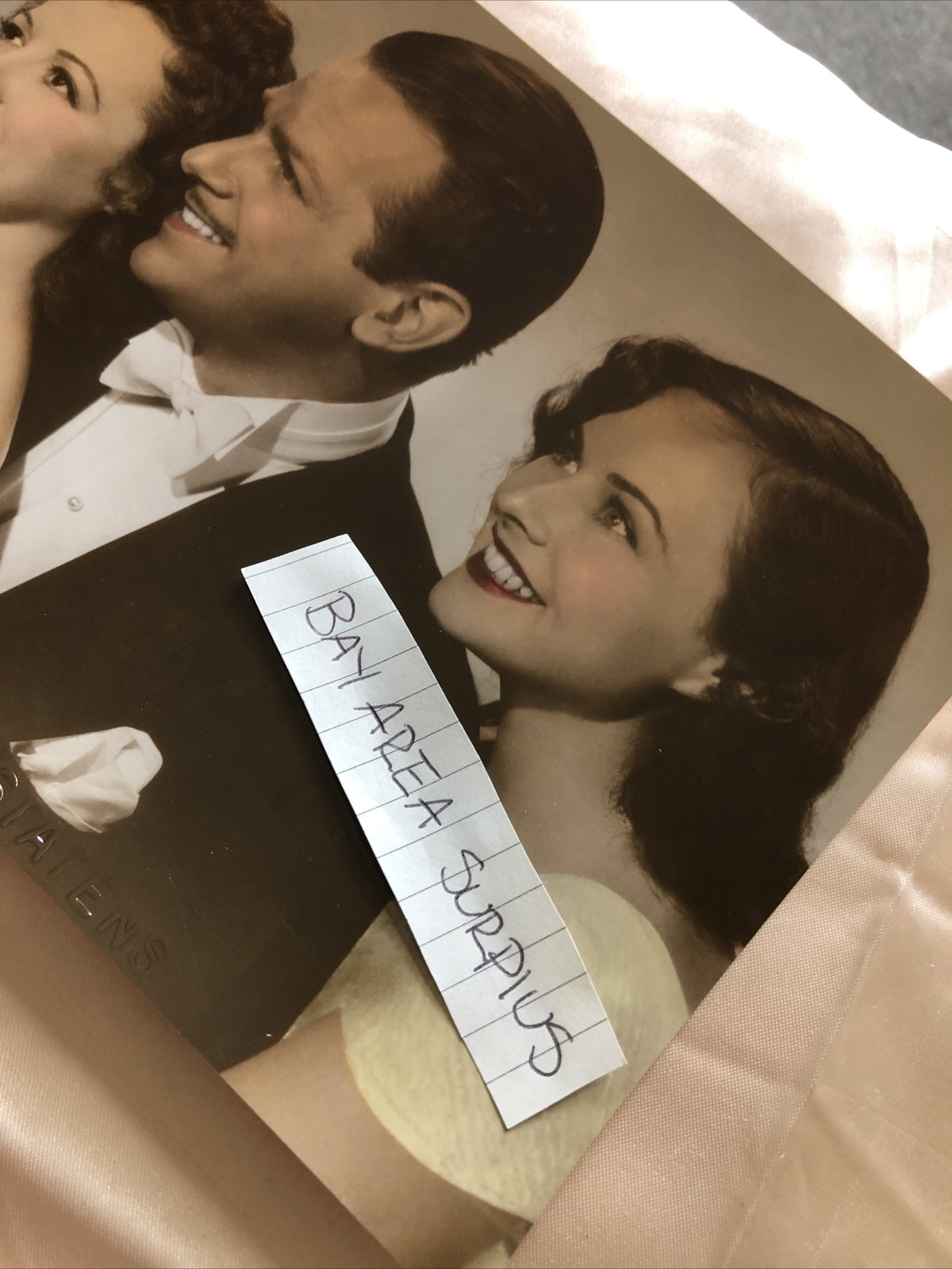 Original Unpublished Photo Janet Gaynor Douglas Fairbanks Jr & Paulette Goddard8