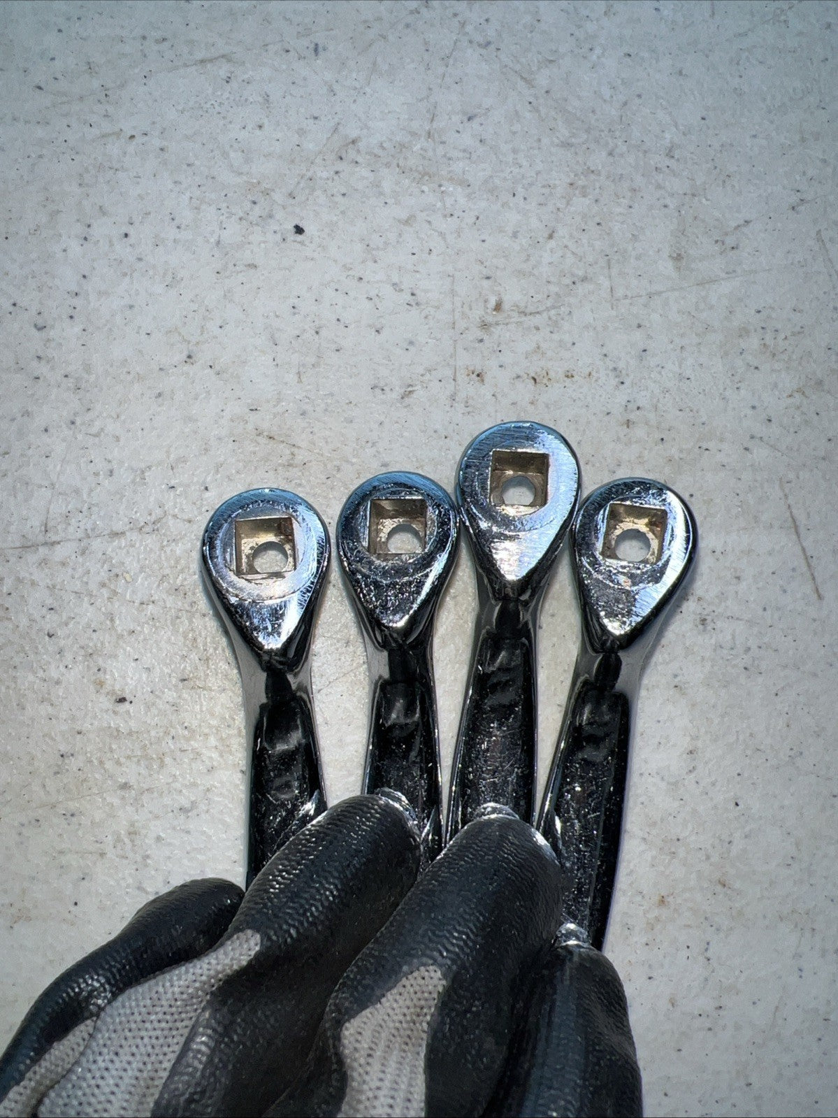Lot of 4 Vintage Interior Door Handles Chrome 1920s–30s Rat Rod Hot Rod2