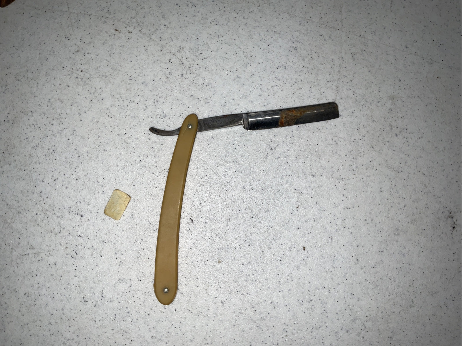 Vintage Antique Pearl Duck Dubl Duck Dwarf Straight Razor1