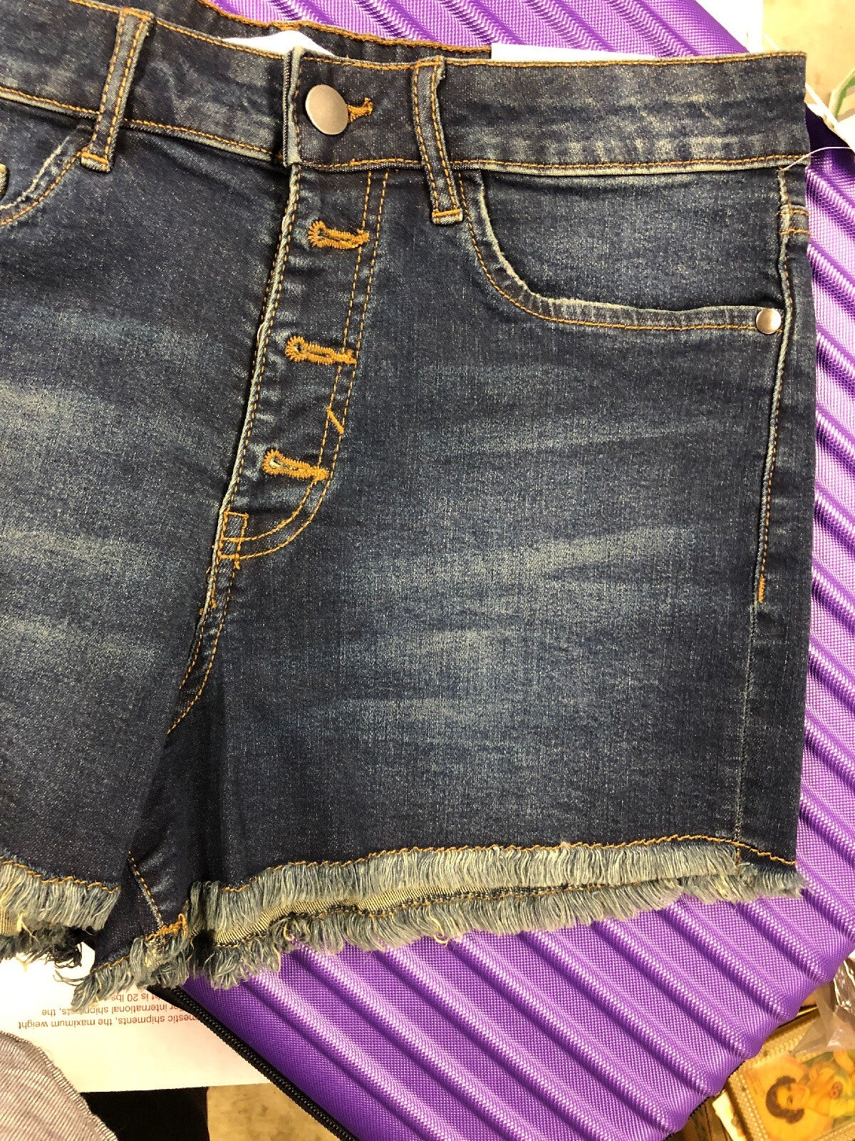 Abound  Nordstrom Size 29 Women's Space Blue Denim High Waisted Shorts3