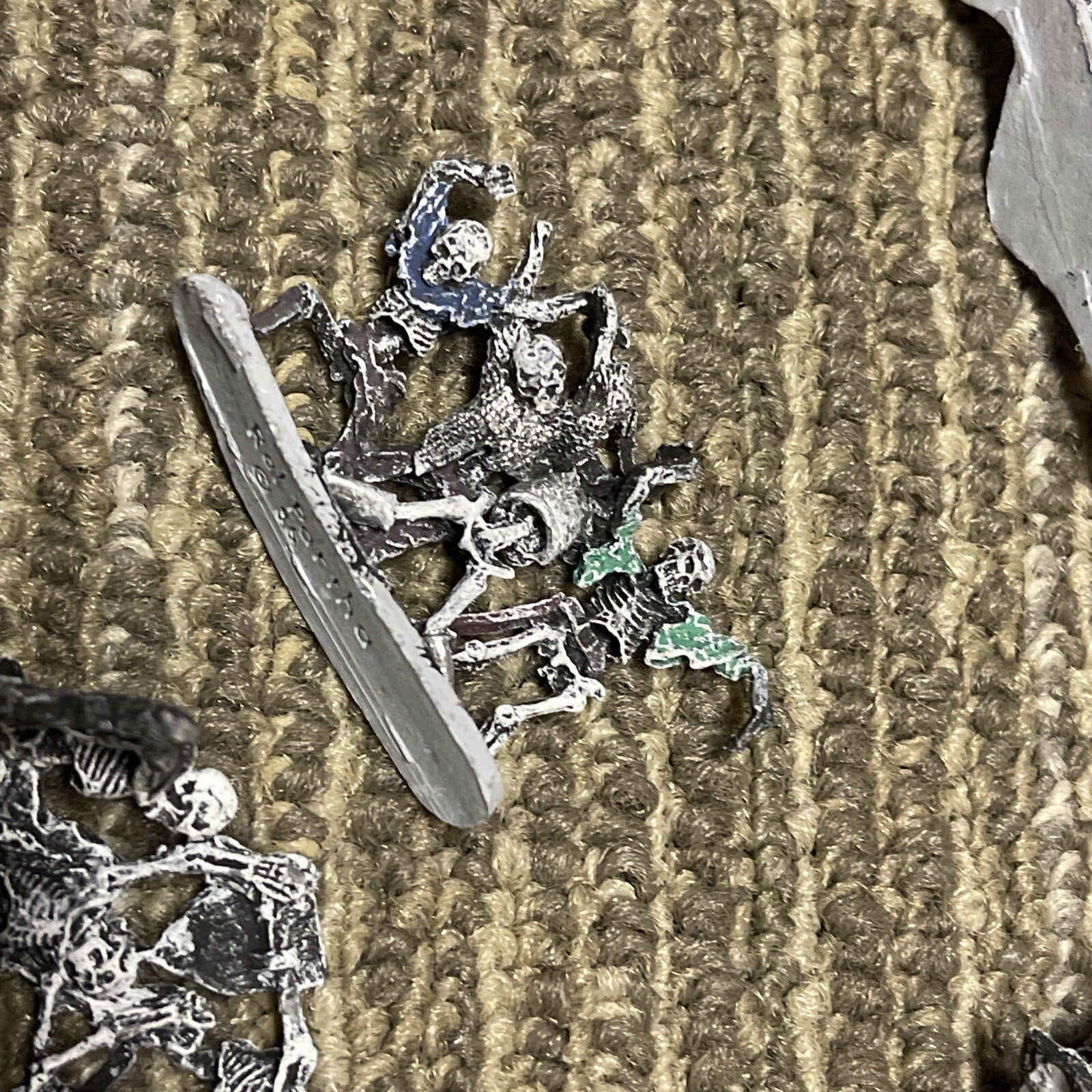Vintage 1986 Ral Partha Vintage D&D Pewter Miniatures Lot - Undead Skeletons3