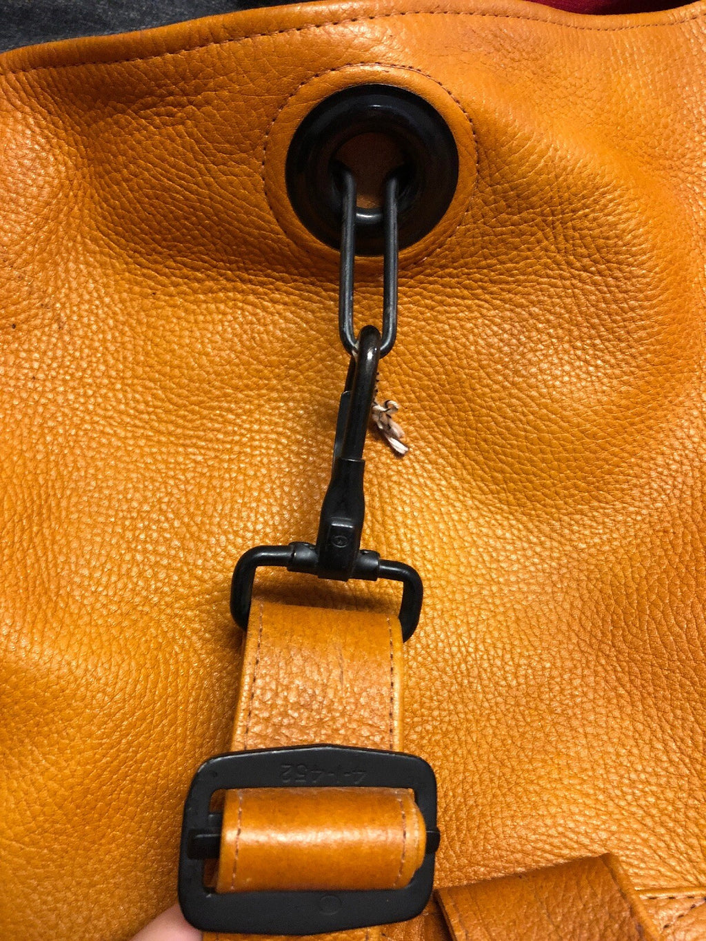 J P Ourse & Cie Leather Bucket Style Travel Bag Made in Bolivia 25”7