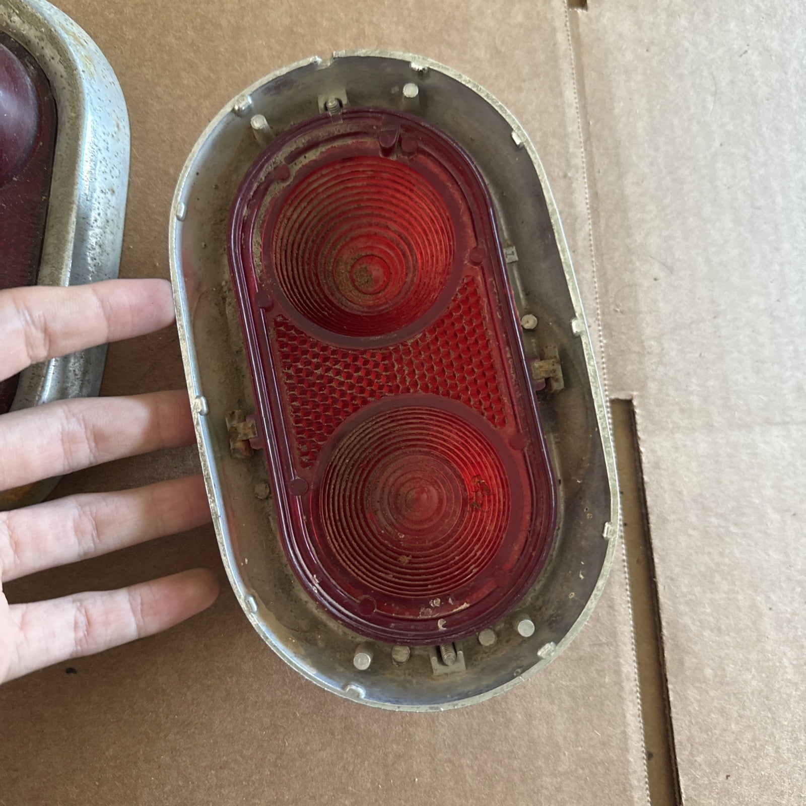 1950- 1952 Buick Tail Lights Lenses- Bezels Genuine Used Original5