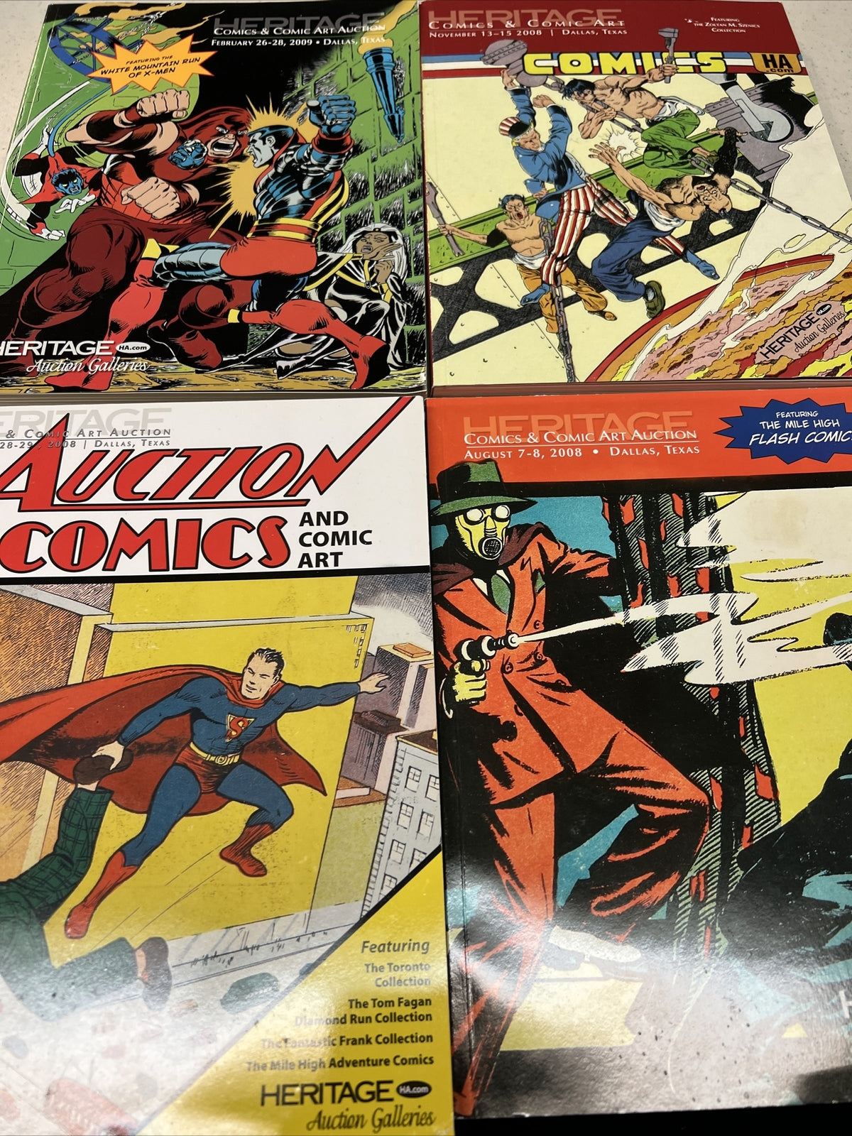 4 Heritage Original Comics Comic Art Auction Catalogs Superhero Comic Catalogs0