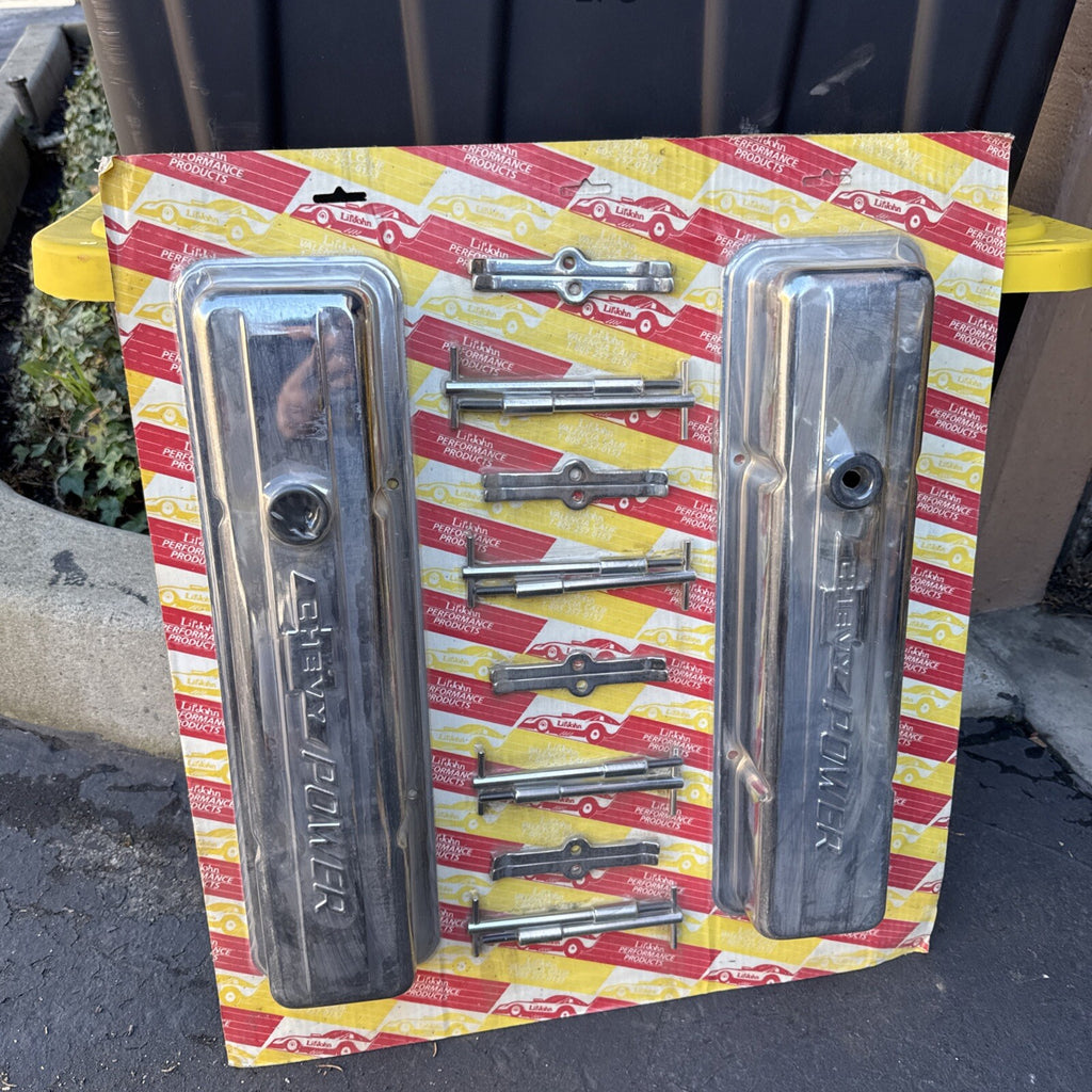 NOS Vintage Lil John’s Performance Small Block Chevy Power SBC Valve Covers 3500