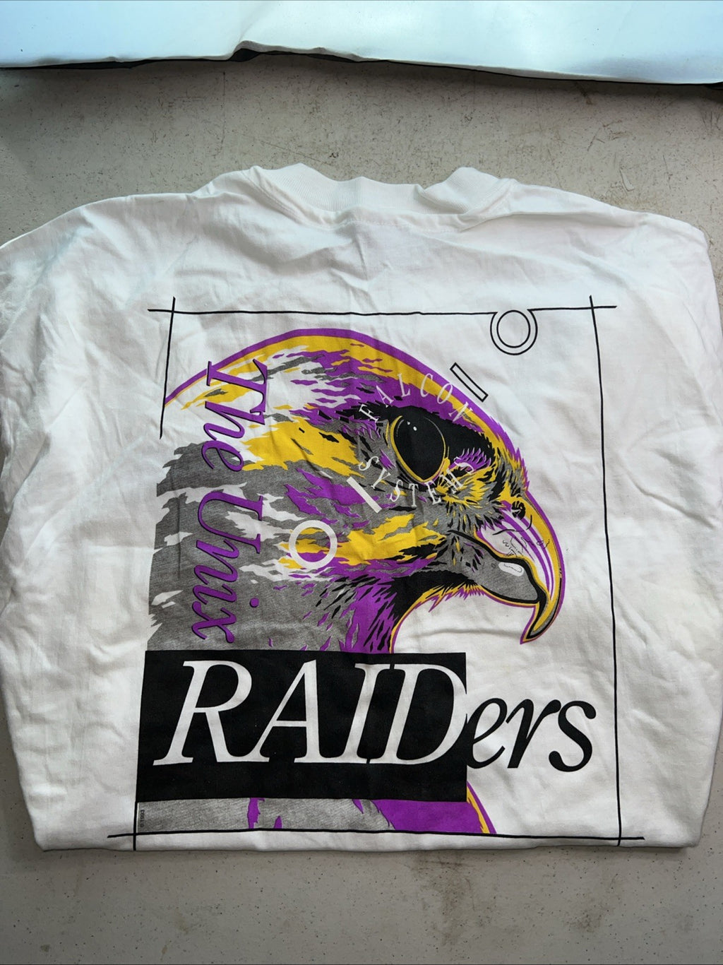 Vintage Falcon “Unix RAIDers” Falcon Upgrade Express T-Shirt XL 90s Tech Promo0