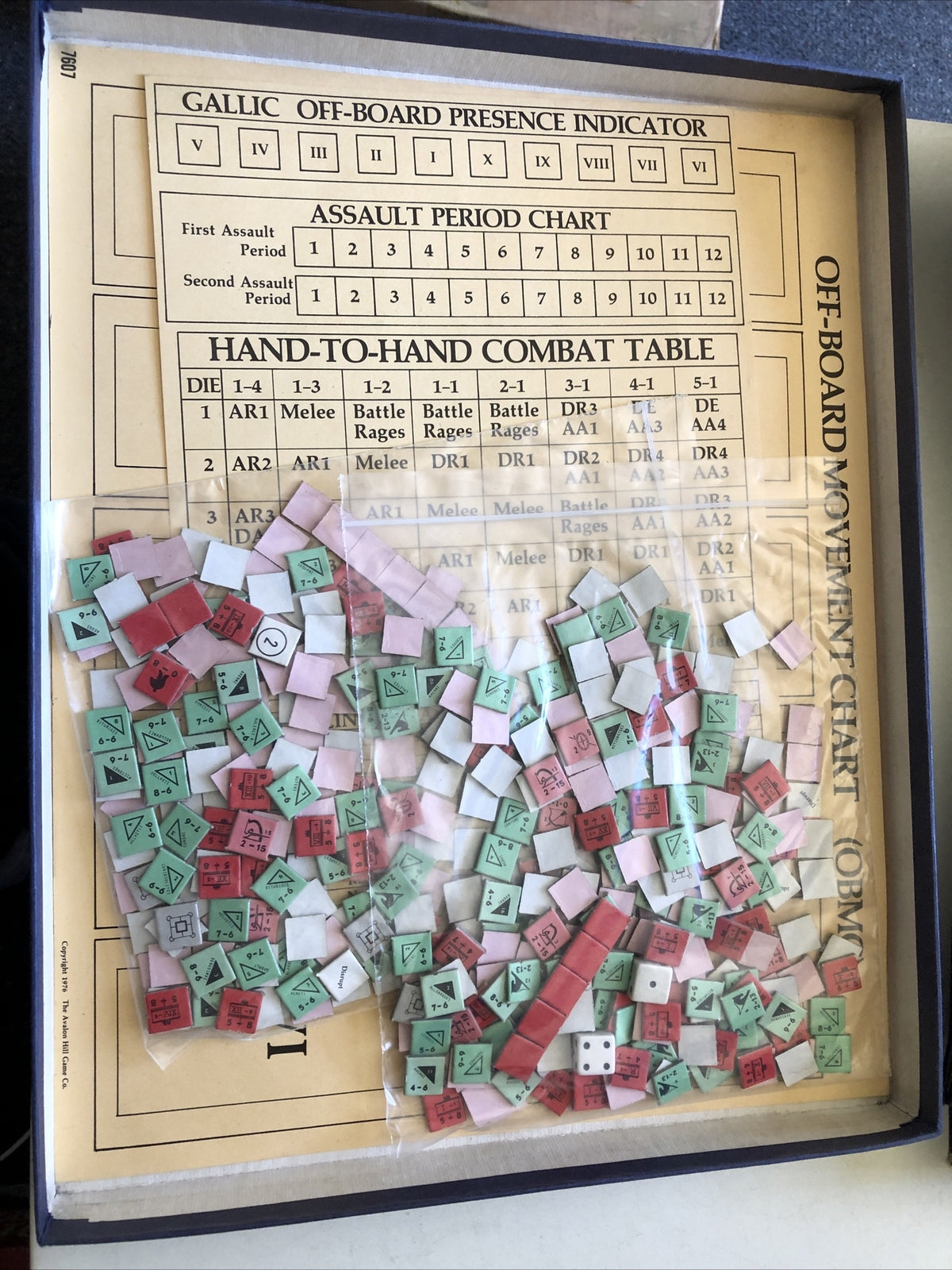 Avalon Hill 1976 : CAESAR wargame- Epic Battle of Alesia2