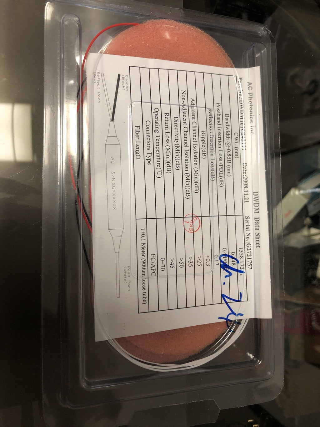 AC Photonics Fiber Coupler 900um DWDM101C2421110