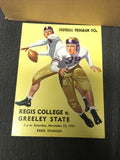 Vintage College Football Program 1941 Regis College vs Greely State Sports0