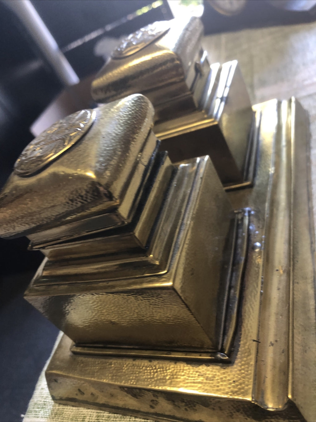 Antique Brass Finish Inkwell5