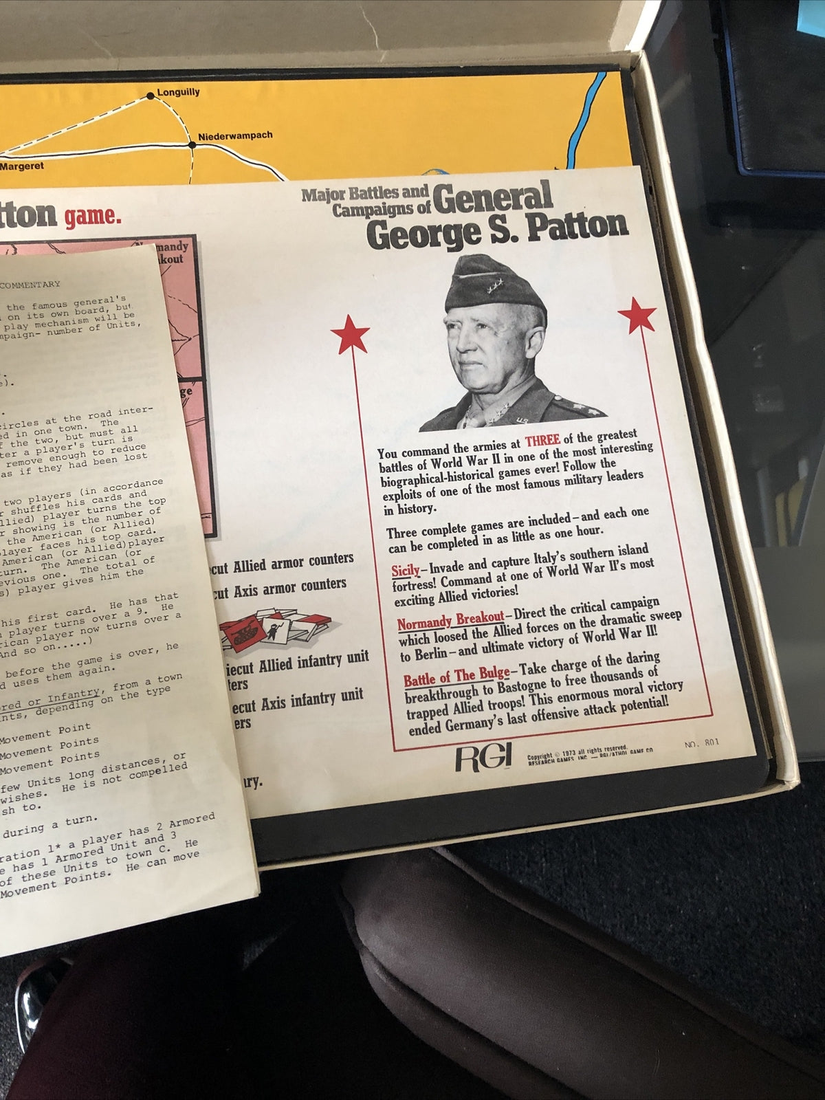 Major Battles And Campaigns Of General George S. Patton RGI 19732