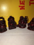 Vintage Red Resin Buddhas- Small Statues- Lot Of 40