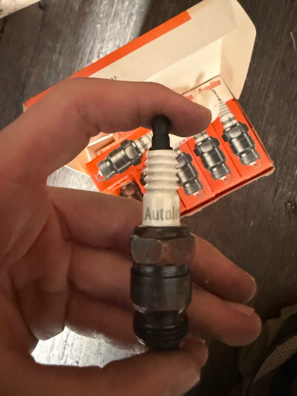 NOS Vintage Autolite 35 Spark Plugs Box of 10 Replaces Champion4