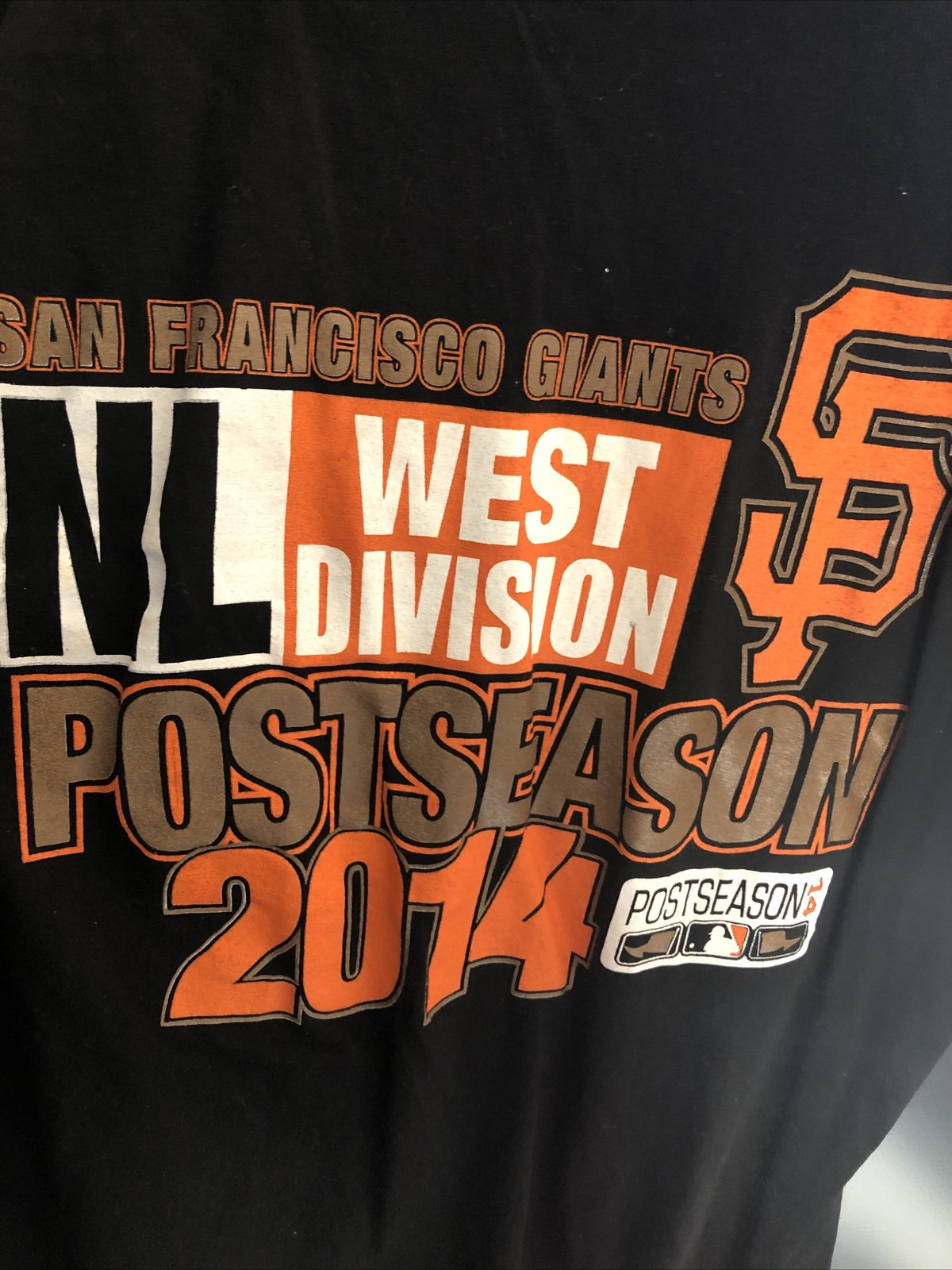San Francisco Giants Shirt Men's XL Black 'Always October' Post Season '142