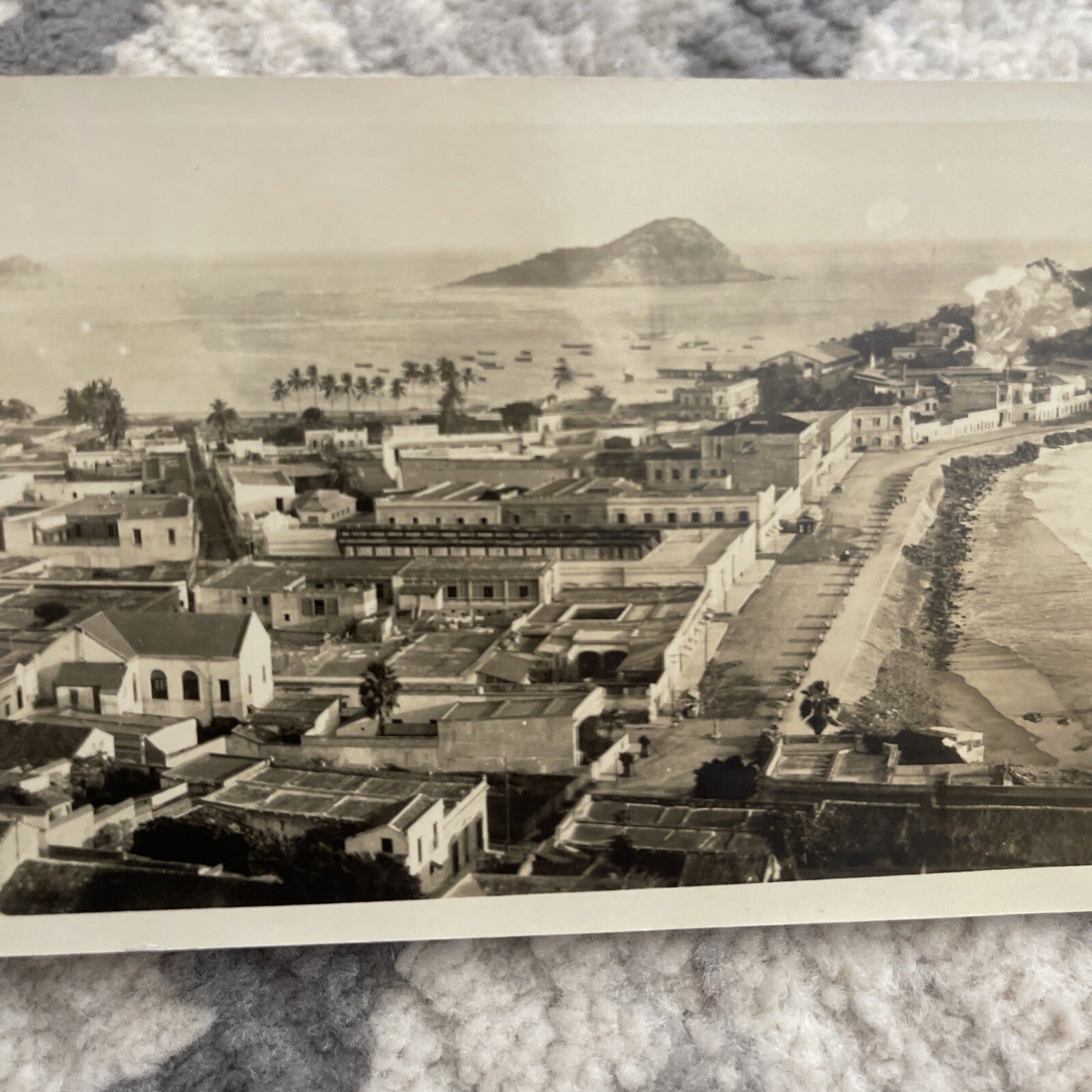 Sinaloa Mexico Postcard Birdseye View of Mazatlan c1920's Antique RPPC Photo3