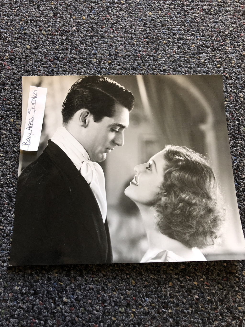 Rare Original Vintage Unpublished Photo Of GARY GRANT & LORETTA YOUNG 7”x7.5”0