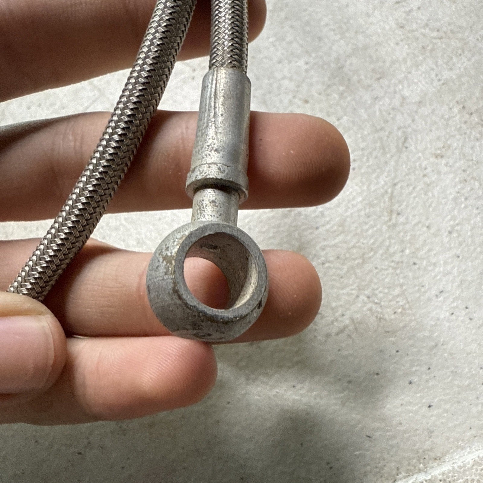 Vintage Earls 50” Stainless Steel Braided Hoses w/ Banjo Fittings Scta Racing2